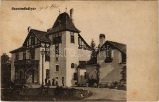 1918 Szentmihályúr, Michal nad Zitavou; Dióssy kastély / castle (fl)