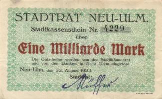 Német Birodalom/Weimari Köztársaság 1923. 3db klf városi szükségbankjegy T:II,III