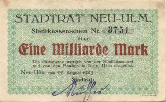 Német Birodalom/Weimari Köztársaság 1923. 5db klf városi szükségbankjegy T:II,III