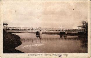 1927 Balassagyarmat, Ipoly híd, Demarkációs vonal. Wertheimer Zsigmond kiadása (szakadás / tear)