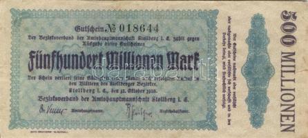 Német Birodalom/Weimari Köztársaság 1923. 5db klf városi szükségbankjegy T:II,III