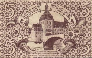 Német Birodalom/Weimari Köztársaság 1923. 5db klf városi szükségbankjegy T:II,III