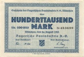 Német Birodalom/Weimari Köztársaság 1923. 5db klf városi szükségbankjegy T:II,III