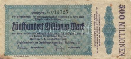 Német Birodalom/Weimari Köztársaság 1923. 7db klf városi szükségbankjegy T:II,III