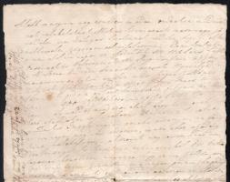 1841 Záloglevél Penyigey, Mikházy, Kereky urak között