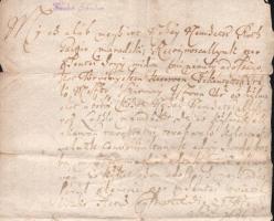 1696 Adóslevél magyar nyelven és viaszpecsétekkel