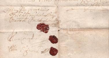 1696 Adóslevél magyar nyelven és viaszpecsétekkel