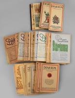 1926-1948 Diárium. A Könyvbarátok Szövetségének/Magyar Könyvbarátok folyóirata, 1926-1948-ig, összes...