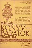 1926-1948 Diárium. A Könyvbarátok Szövetségének/Magyar Könyvbarátok folyóirata, 1926-1948-ig, összes...