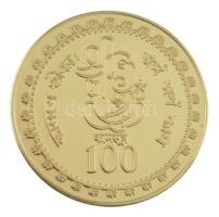 DN "Kámaszutra - Kitörő ló" aranyozott Cu multicolor érem, német nyelvű leírással, magyar ...