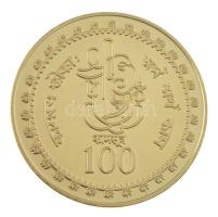 DN "Kámaszutra - Kétlábas állás" aranyozott Cu multicolor érem, német nyelvű leírással, ma...