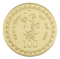 DN "Kámaszutra - Csillagvirág" aranyozott Cu multicolor érem, német nyelvű leírással, magy...