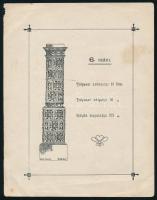 cca 1910-1930 2 db kályha reklámlap (Gundolf V. és Teiler János kályhásmesterek), az egyik hátoldalá...