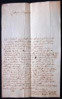 1807 HIvatalos levél az körmöcbányai városi tanácsnak német nyelven / Ex offo letter for the Kremnica city council