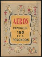 cca 1950-1960 Aeros cirkusz képes ismertető prospektusa, kissé foltos, (14) p.