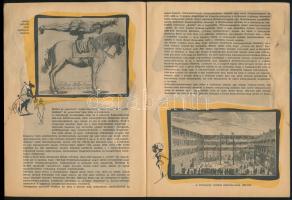 cca 1950-1960 Aeros cirkusz képes ismertető prospektusa, kissé foltos, (14) p