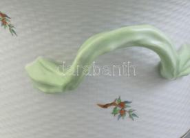 Herendi csipkebogyó mintás, porcelán nagy méretű kaspó. Kézzel festett, jelzett, hibátlan d: 26,5 cm...