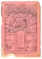 1896 Hasznos Mulattató, ifjúsági képes lap, 25. évf. 2. sz. Szerk. és kiadja: Dolinay Gyula. Erősebben sérült állapotban.