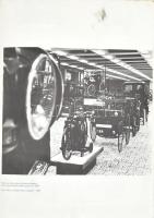 1963 Mercedes Historisches Program. Régi Mercedes járműveket bemutató, kihajtható, kétoldalas, nagym...