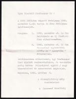 1982 id. Bartha Tibor (1912-1995) Tiszántúli Református Egyházkerület püspökének aláírása egy köszön...