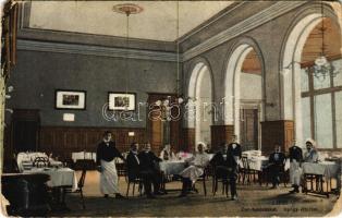 1910 Lipik, Gyógy étterem belső / Cur Speisesaal / spa restaurant interior (Rb)