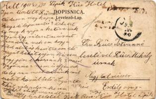 1910 Lipik, Gyógy étterem belső / Cur Speisesaal / spa restaurant interior (Rb)