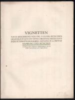 cca 1910-1920 Vignetten nach Zeichnung von Frz. P. Glass, München. Schriftgiesserei Genzsch & He...