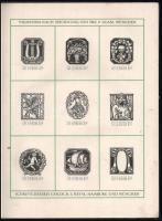 cca 1910-1920 Vignetten nach Zeichnung von Frz. P. Glass, München. Schriftgiesserei Genzsch & He...