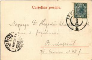 1904 Pola, Pula; Foro Dante / square