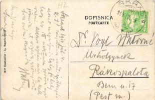 1914 Szkrád, Skrad; vasúti sín / railway tracks