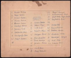 cca 1920-1940 Lányiskolai csoportkép (VIII. ker. Práter u. Községi Polgári Leányiskola), kartonra ka...