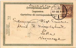 1901 Abbazia, Opatija; Madonetta / Madonna. Künstlerpostkarte No. 1135. von Ottmar Zieher Art Nouvea...