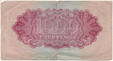 1944. 1000P "A Vörös Hadsereg Parancsnoksága" "TP 785630" T:VG beszakadások, kis...