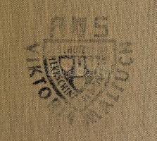 Olvashatatlan jelzéssel: Német város utcáján. Olaj, vászon. Dekoratív fakeretben, 70×60 cm