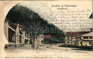 1907 Topuszka, Topusko; Resteuracija / Kénes fürdő és étterem / spa and restaurant (EK)