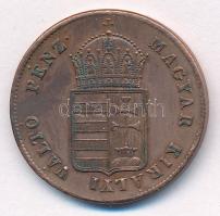 1848. 1kr Cu T:AU,XF kis patina, kis ph.
Adamo B1