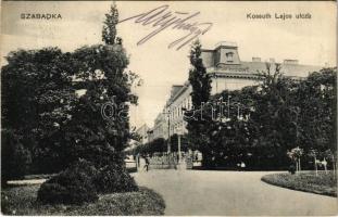 1914 Szabadka, Subotica; Kossuth Lajos utca. Víg Zsigmond Sándor kiadása / street (fa)