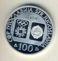 Jugoszlávia 1982. 100D Ag "Téli olimpia-jégkorong" T:PP