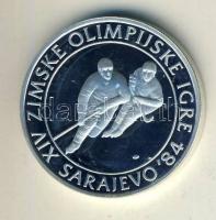 Jugoszlávia 1982. 100D Ag "Téli olimpia-jégkorong" T:PP