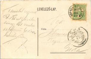 1906 Lánzsér, Lándzsér, Landsee (Sopronszentmárton); várrom. A. Pelnitschar Nr. 778. / Schlossruine ...