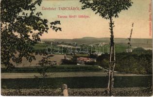 1908 Tarcsa, Tarcsafürdő, Bad Tatzmannsdorf; Hönigmann Jakab kiadása (ázott / wet damage)