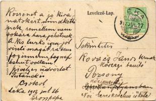 1912 Léka, Lockenhaus; vár belső / Schloss / castle interior. Art Nouveau (EK)