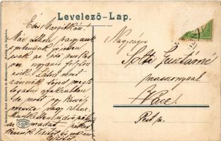 Alsólendva, Alsó-Lendva, Dolnja Lendava; Templomtér. Balkányi Ernő kiadása / square (Rb)