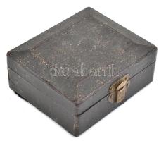 Mini mikroszkóp tárgylemezekkel, eredeti, kissé sérült dobozában 8x7 cm Leírással