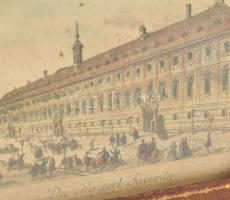 1909 Theresianist Piknik 2 db emléktárgy az 1909 es és 1921-es piknikről. Aranyozott bőr dobozkák, l...