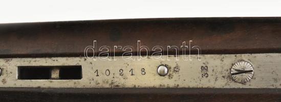 Vadászpuska tus. Belgium XIX. sz. vége Liege. Díszített. Jelzett 19 cm