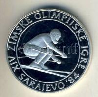 Jugoszlávia 1982. 500D Ag "Téli olimpia-sí" T:PP