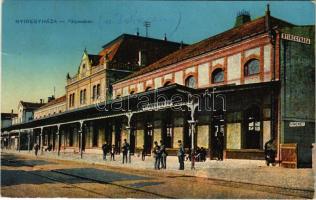 1917 Nyíregyháza, pályaudvar, vasútállomás. Vasúti levelezőlapárusítás 8499. (fl)