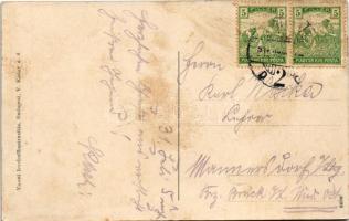 1917 Nyíregyháza, pályaudvar, vasútállomás. Vasúti levelezőlapárusítás 8499. (fl)