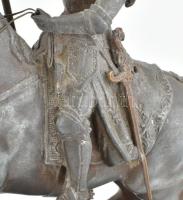Jeanne D'Arc. Ón szobor m: 32 cm sz: 18 cm XIX: sz